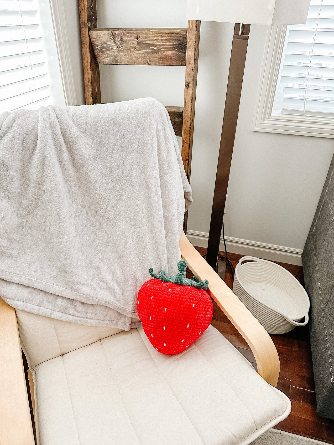 Sweet Strawberry Pillow Crochet Pattern