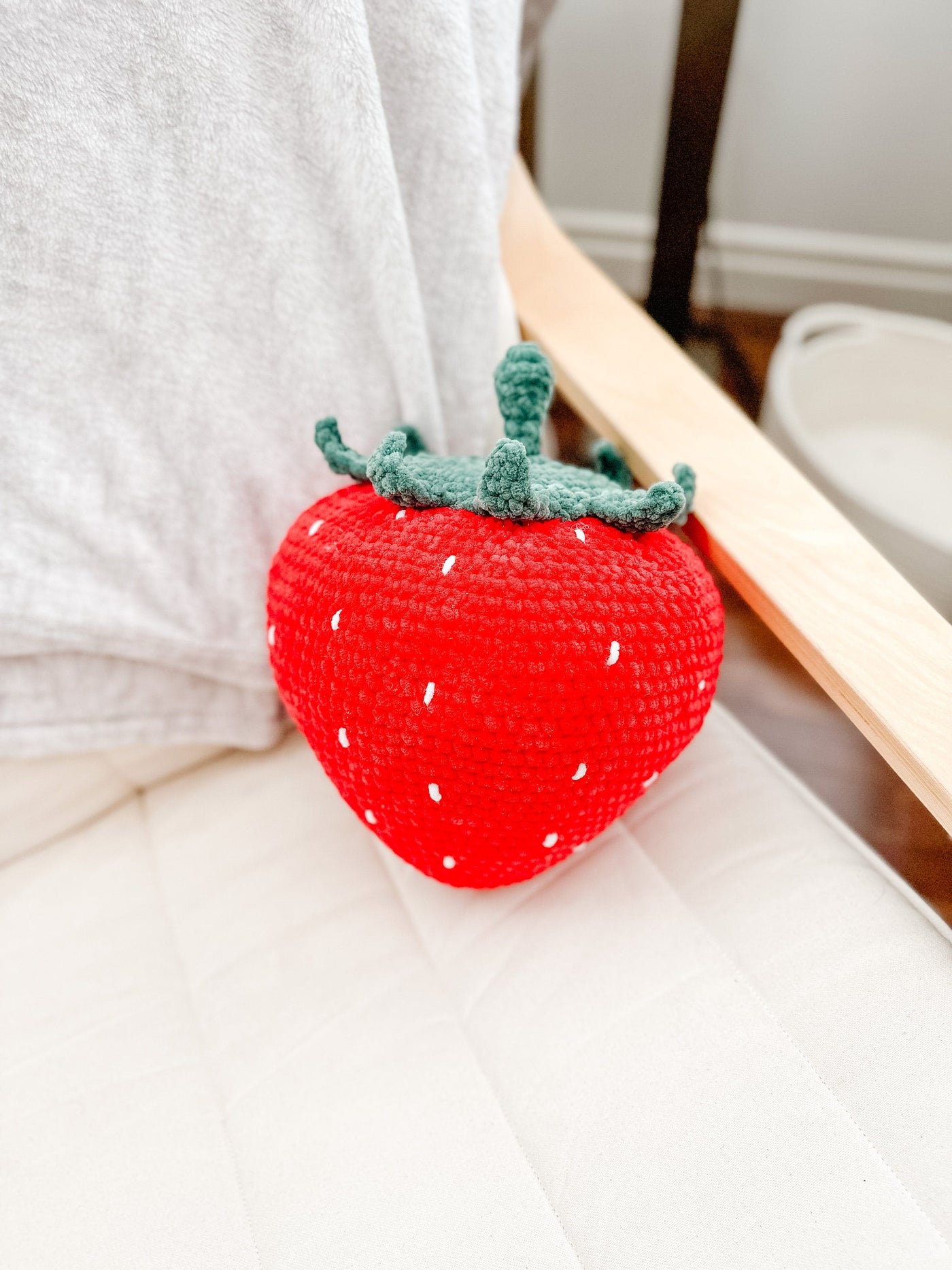 Sweet Strawberry Pillow Crochet Pattern